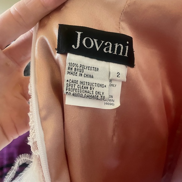White Jovani size 2 cocktail/pageant/prom dress. - Picture 3 of 10